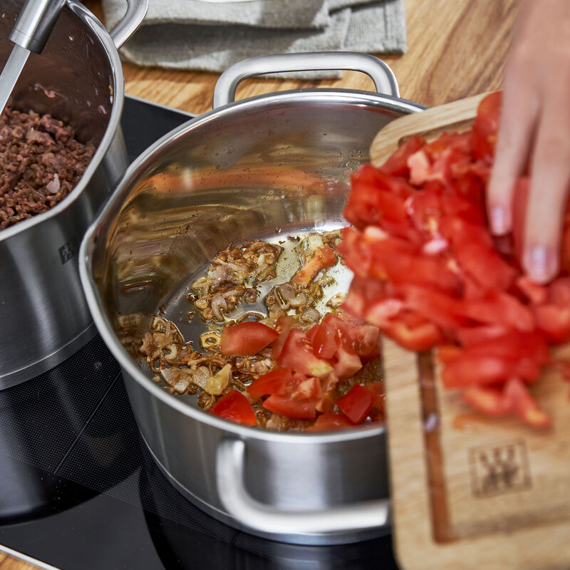 True Flow kattilasetti 4 osaa + 4 kantta, ruostumatonta terästä