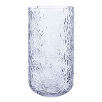 Glasvas 25 cm, mönstrat glas