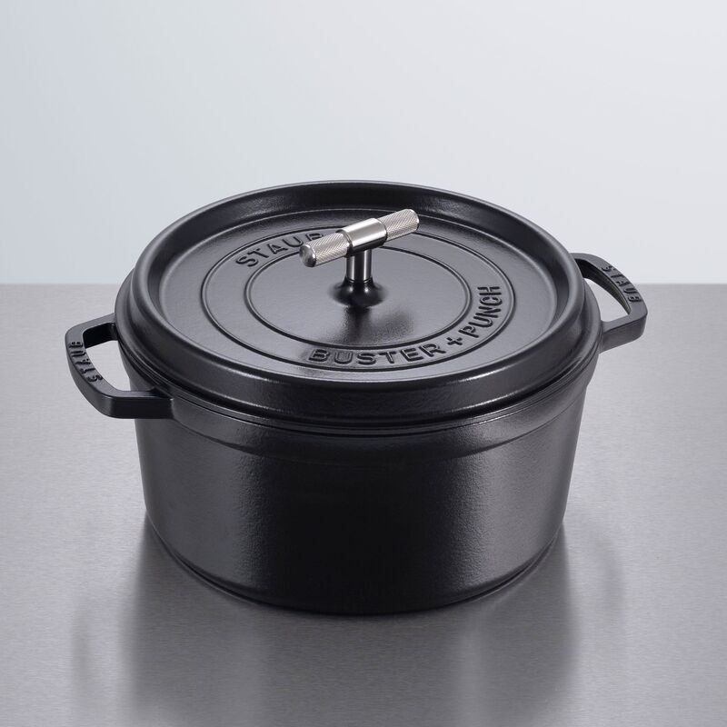 Buster+Punch pyöreä pata 28 cm, teräsnupilla