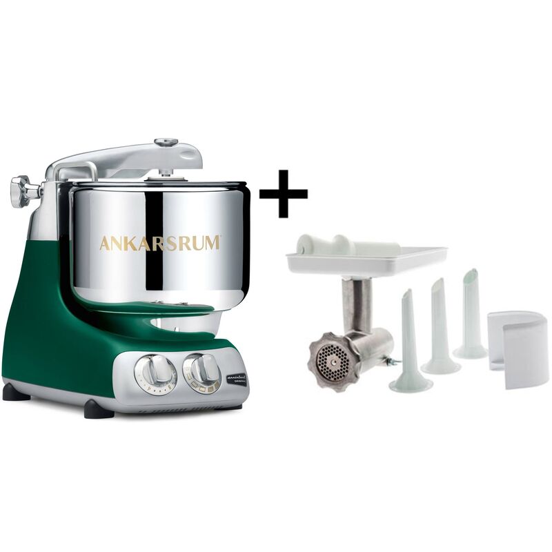 AKM 6230 kjøkkenmaskin + Kjøttkvern, forest green