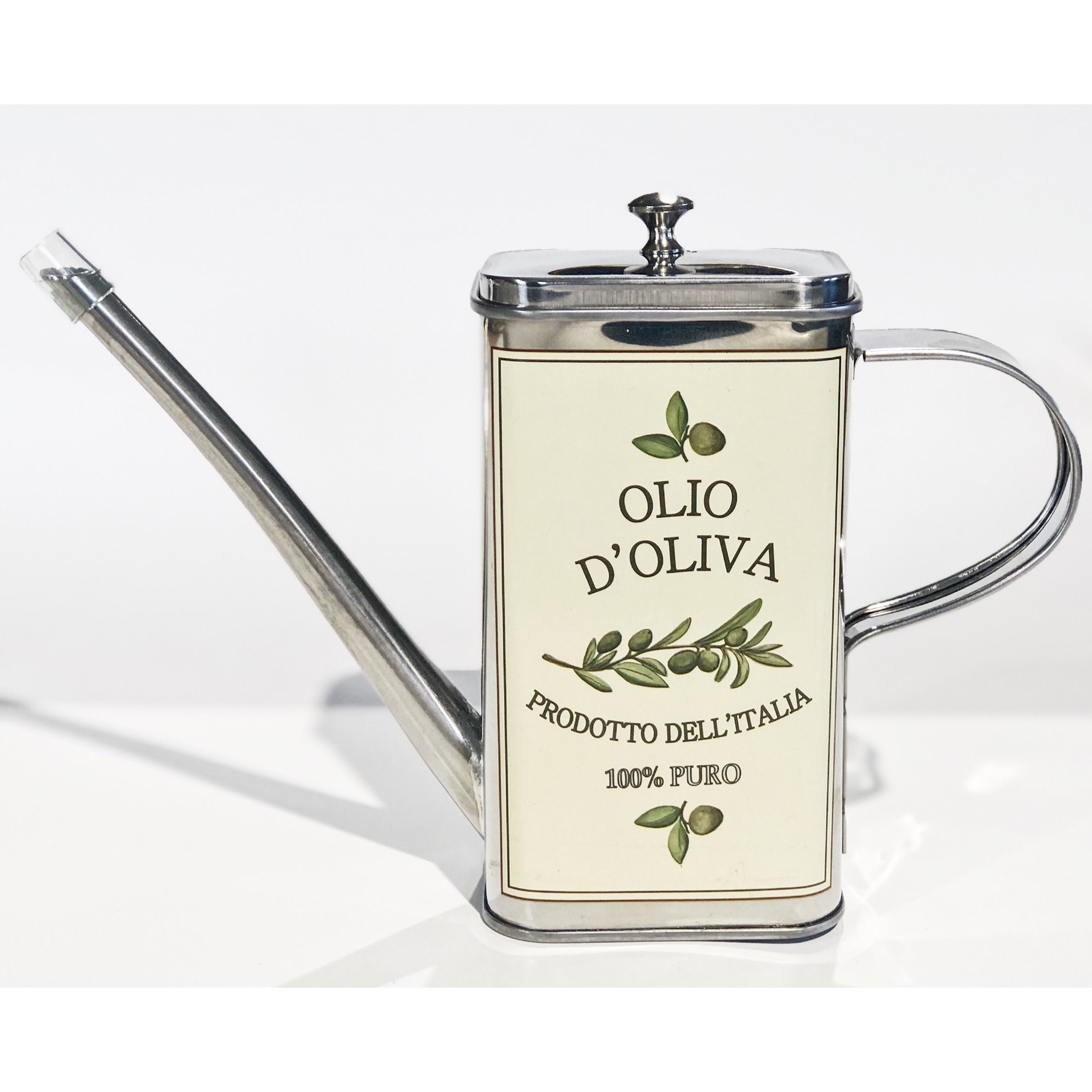 Retro olivoljekanna, 500 ml, oliva