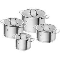 TrueFlow True Flow grytset 4 delar + 4 lock, rostfritt stål