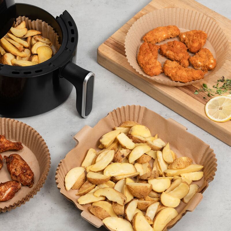Bagepapir til airfryer 25x20 cm, 50 stk.