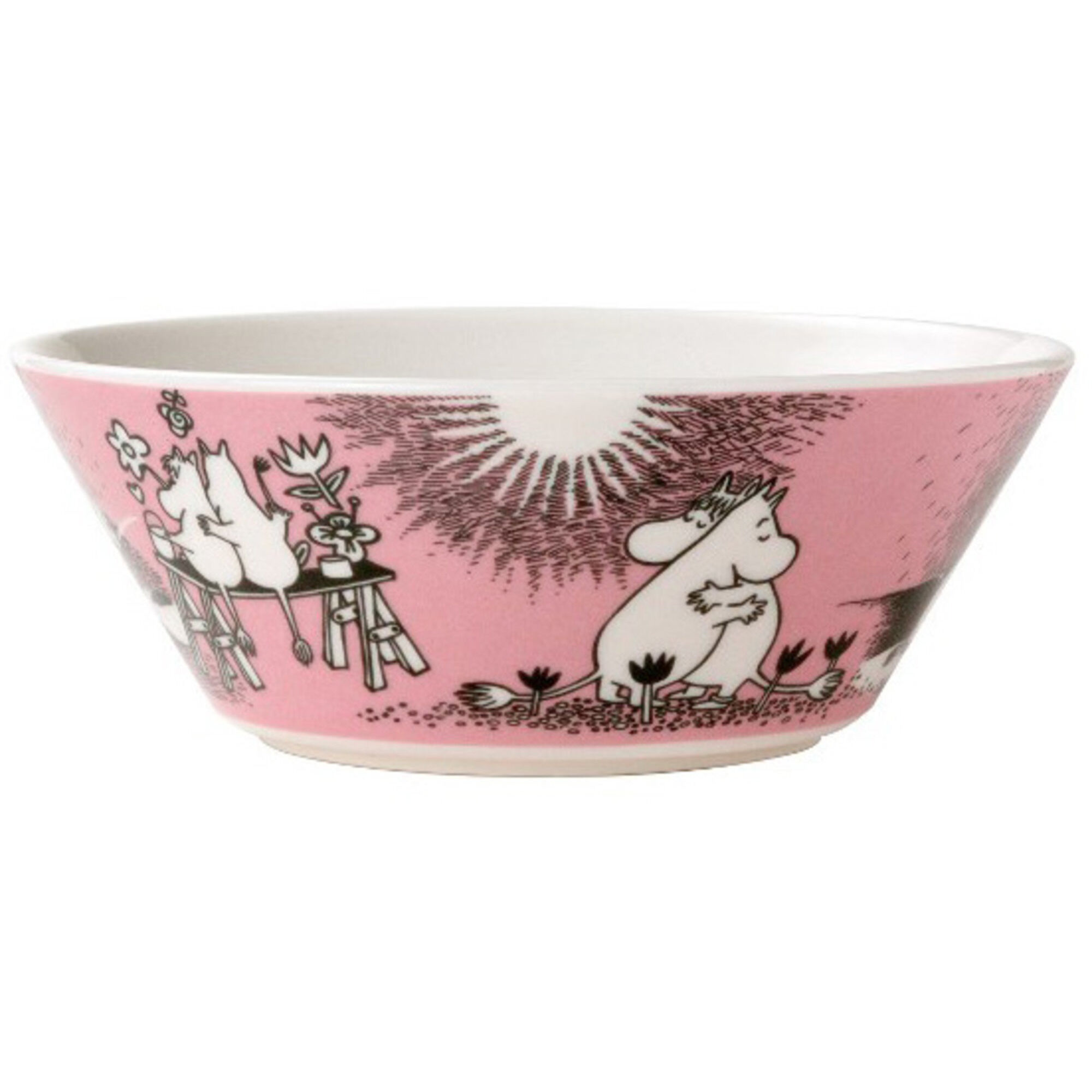 Moomin Arabia Mummiskål Kjærlighet rosa