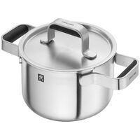 Pure grytesett 5 deler + 4 lokk, rustfritt stål