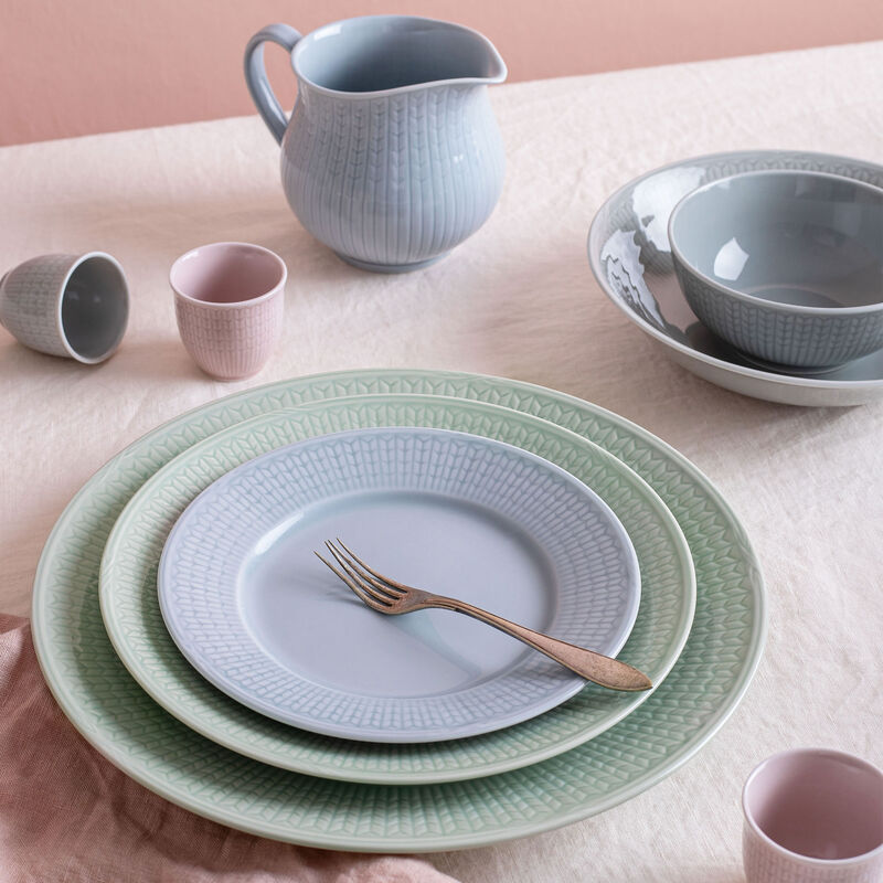 Swedish Grace Blå Tallerken 17 cm., porcelæn