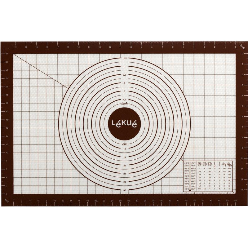 Leivonta-alusta mittaviivoin 60cm x 40 cm