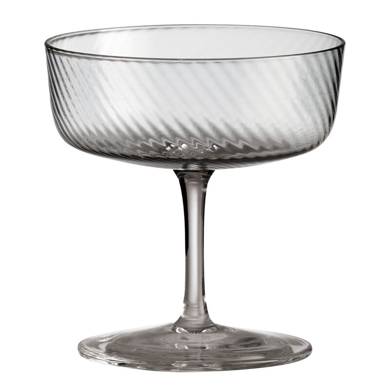 RAW Unique Swirl champagneglas 25 cl, grå