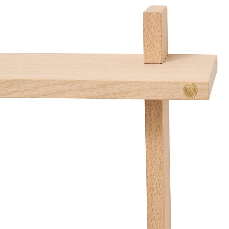 Treat hylle double large 50 × 12 cm, eik