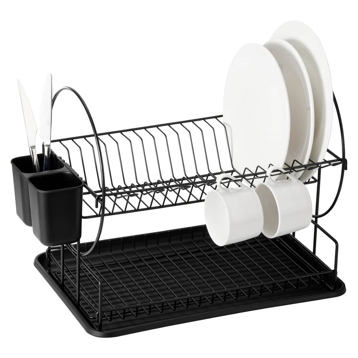 Disa opvaskestativ 2 niveauer + bestikholder