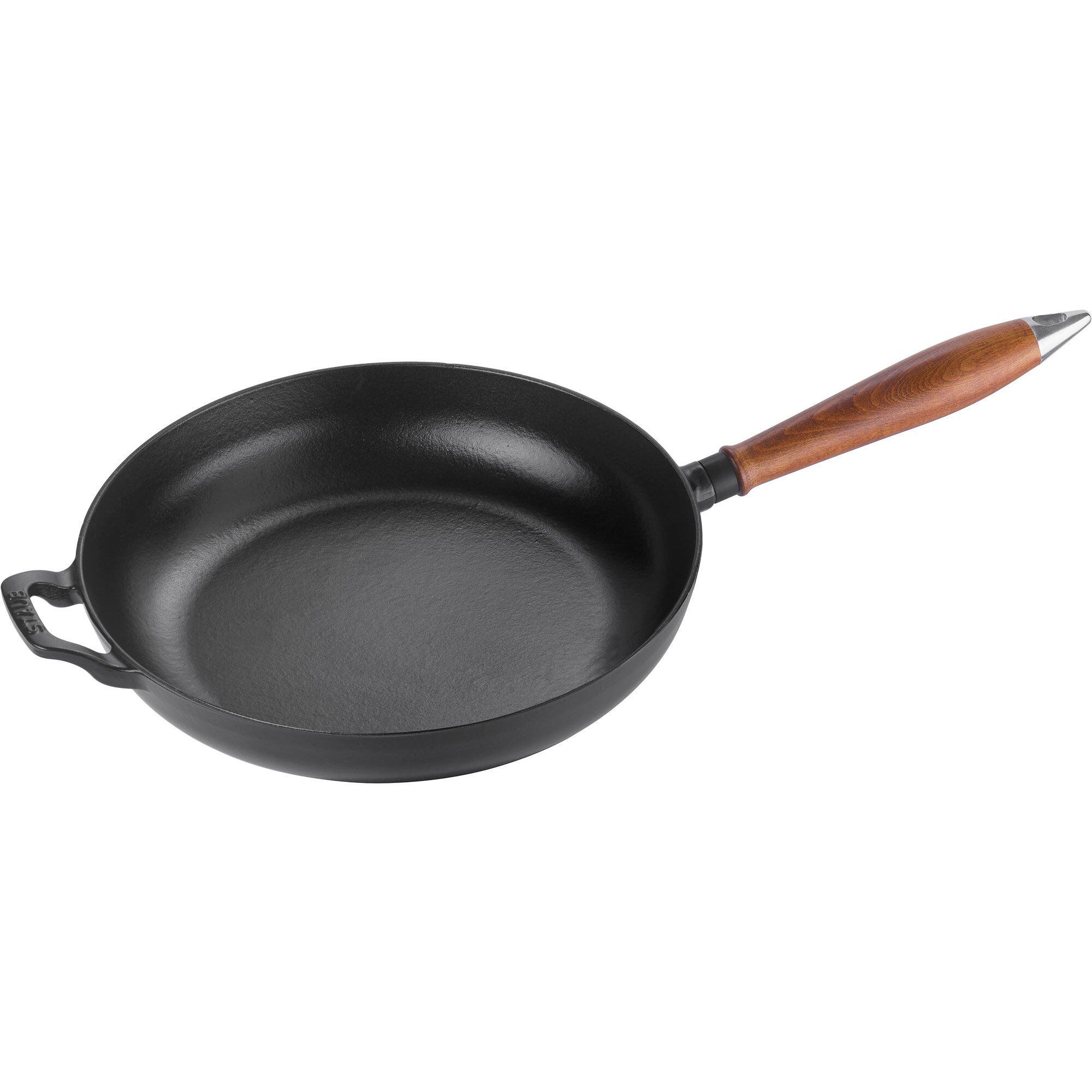 Vintage Stekepanne med trehåndtak 28 cm