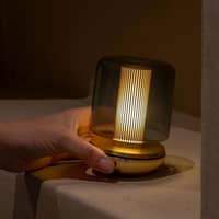 Firefly bordlampe, smoked gold