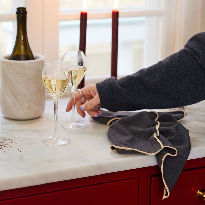 Edith lautasliina 2 kpl, harmaa