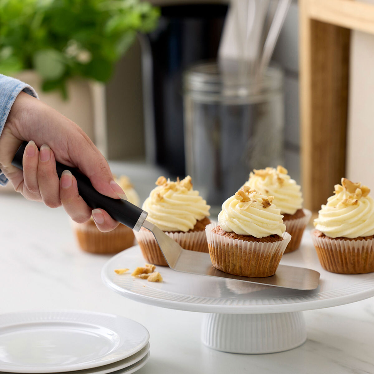 Emma palettkniv stål 26 cm, svart