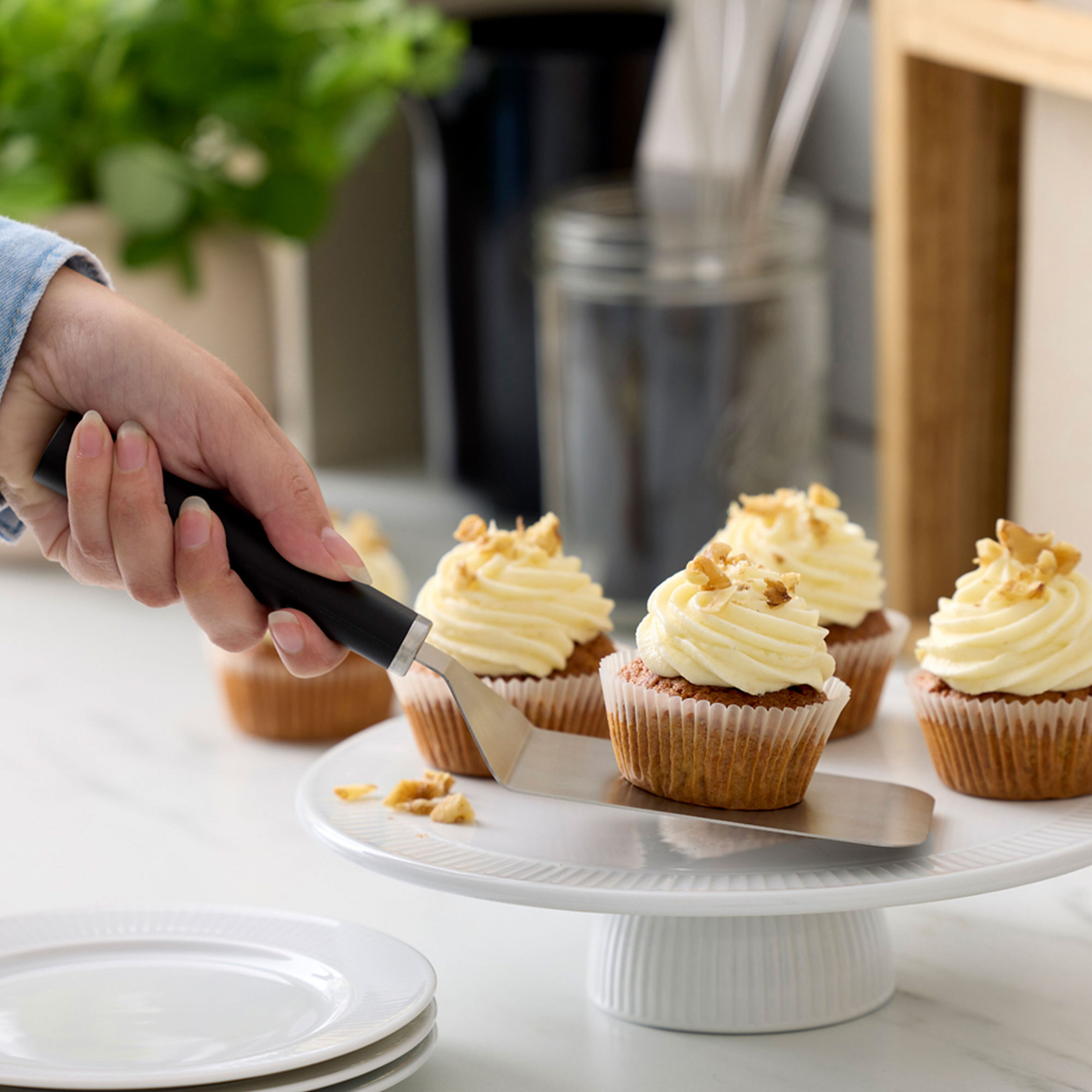 Emma palettkniv stål 26 cm, svart