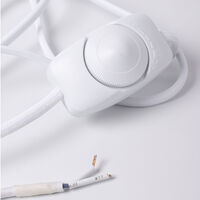 Edgeform seinäjohto himmentimellä 2 m, valkoinen