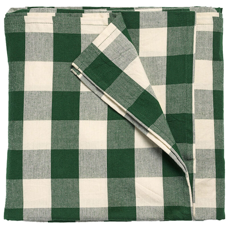 Elsa bordsduk 330×145 cm, grön/beige