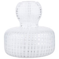 Flower Filigree vas, klar/vit