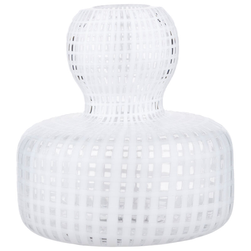 Flower Filigree -maljakko, kirkas/valkoinen