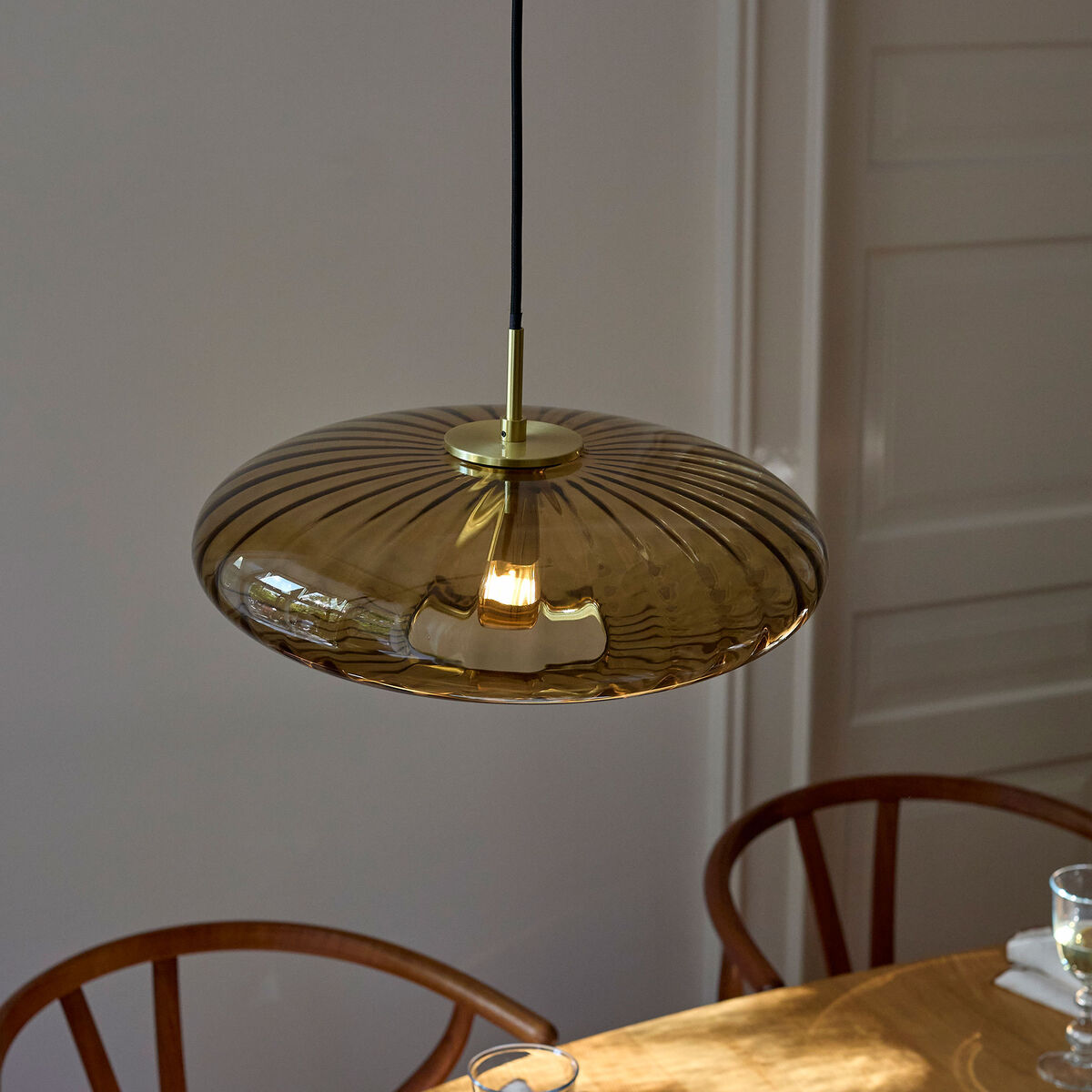 Urc taklampe 36 cm, amber