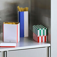 Hay Opbevaringskrukke Plade Slim Blå Off-White