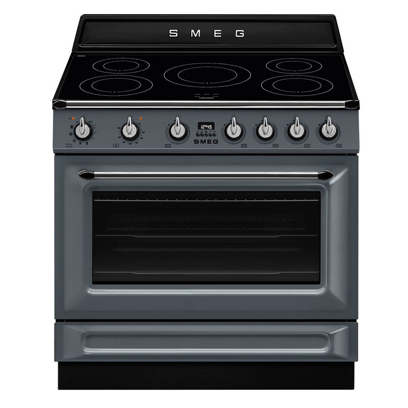 TR90IPGR Victoria induktionskomfur med pyrolyse 90 cm, grå