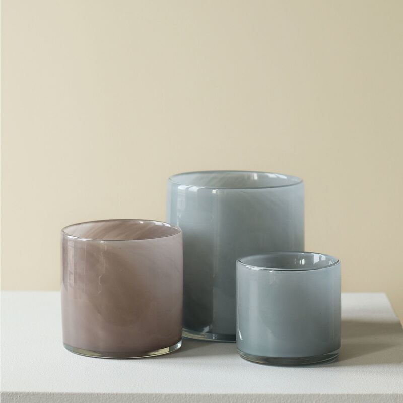 Lyric-kynttilälyhty, 3 kpl, blue/purple/grey