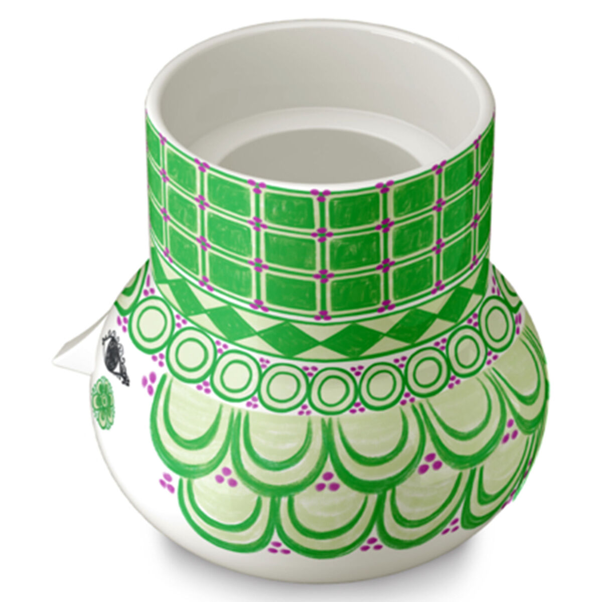 Bjørn Wiinblad Olga kynttilänjalka 12 cm, vihreä