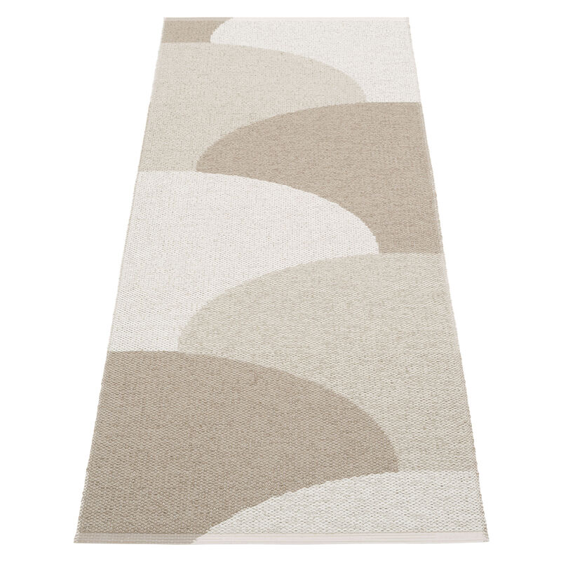 Pappelina Hill Tæppe 70x180 cm, dark linen/linen/fossil grey