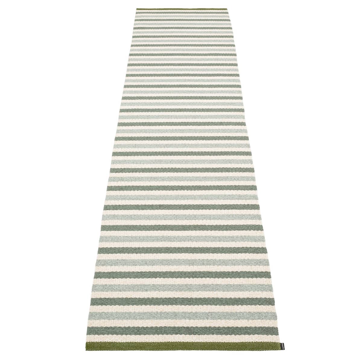 Teo matto 70 cm x 300 cm, sage/army/vanilla