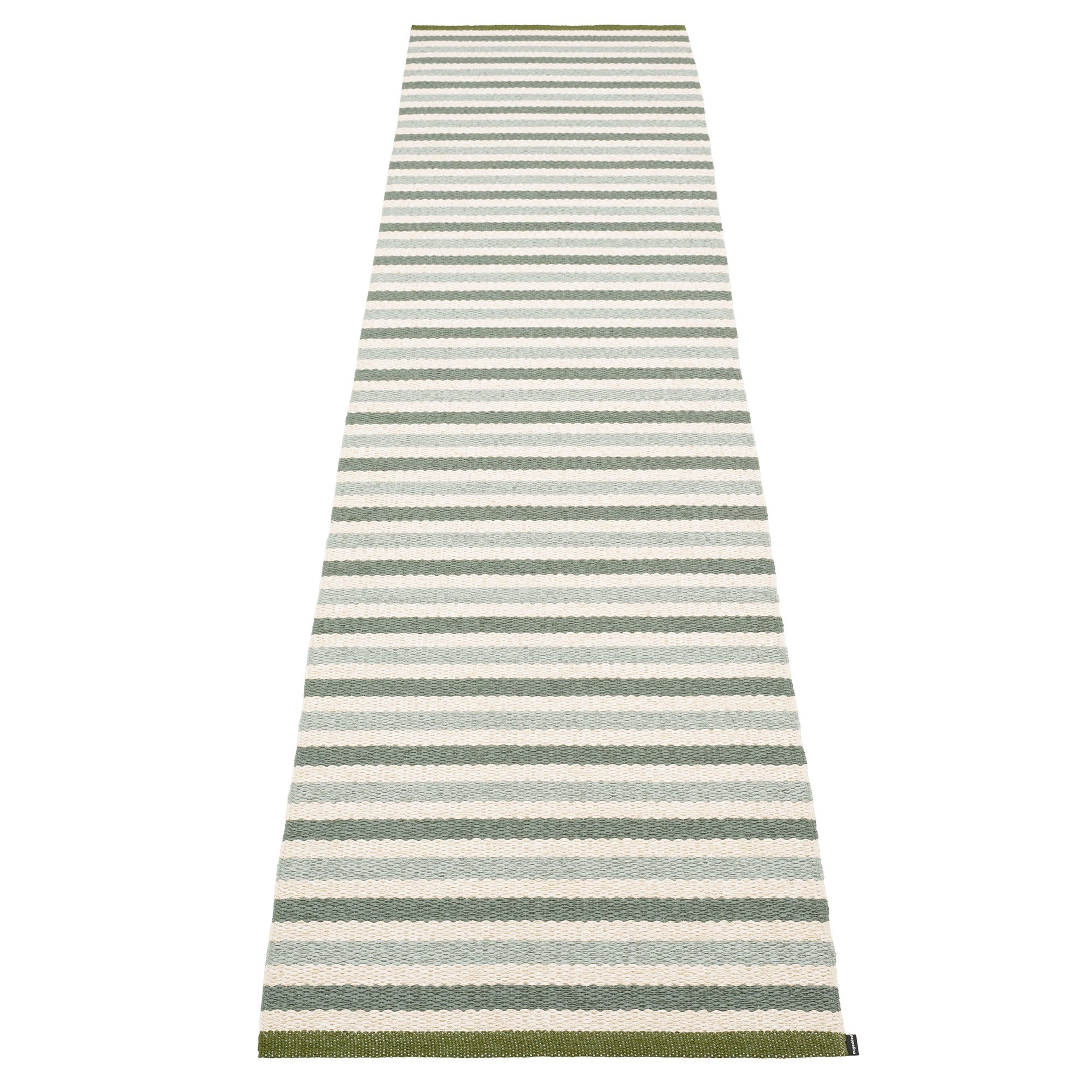 Teo matta 70 cm x 300 cm, sage/army/vanilla