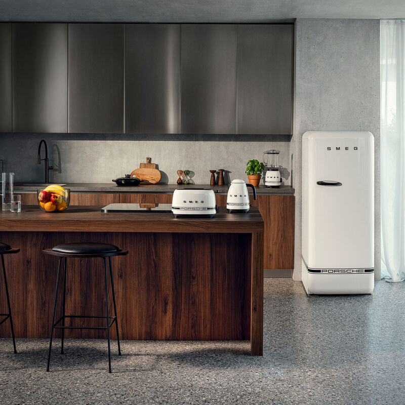 Porsche Special Edition køleskab med fryser FAB28RDPCW6, Carrara White