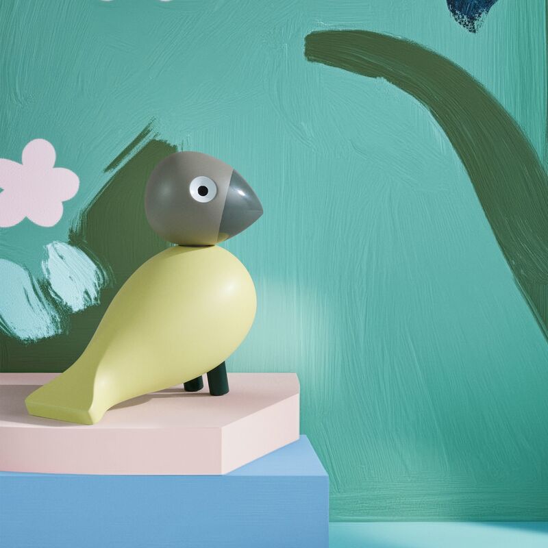 Årets Fugl 2025 Bella, grå/gul