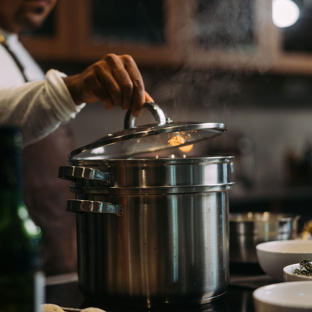 Pastagrytset med ånginsats + durkslag 7,5 liter