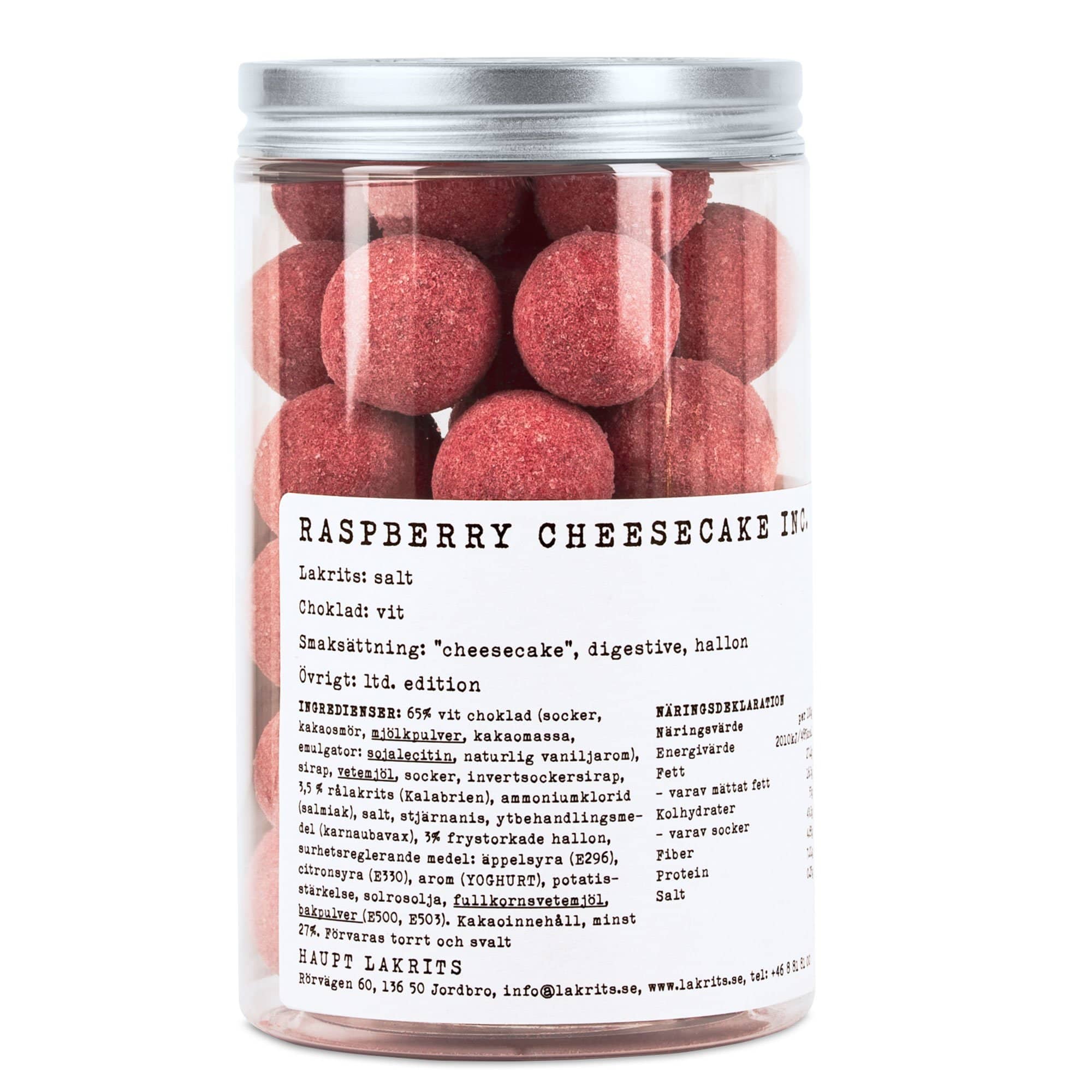 Produktfoto för Haupt Lakrits Raspberry Cheesecake Inc. 250 g