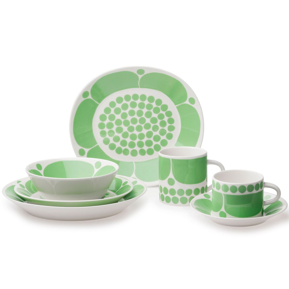 Arabia Sunnuntai oval tallrik 25 cm, grön