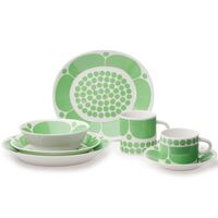 Arabia Sunnuntai oval tallrik 25 cm, grön