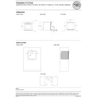 FMOD6117CTN3 Modern dampovn pyrolyse 80 liter, carbonio