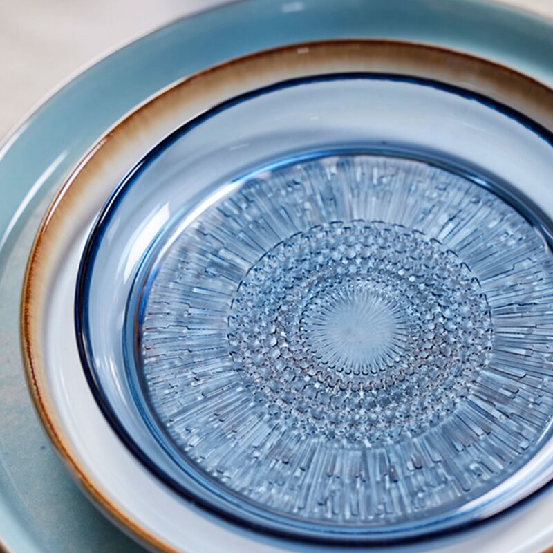 glastallrik 18 cm, blå