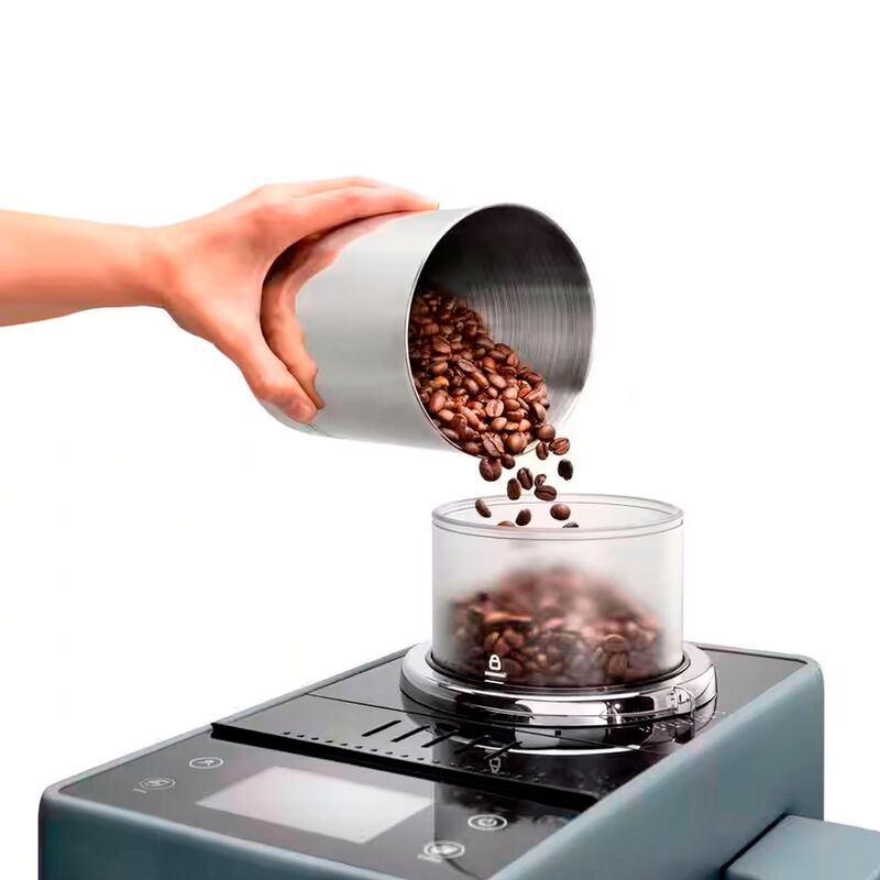 Delonghi Rivelia Helautomatisk kaffemaskine, grå & 2 st kaffebønner DLSC600