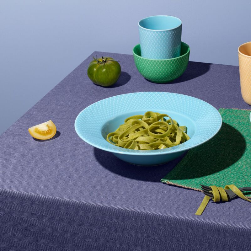 Color djuptallrik, 24,5 cm, turkos