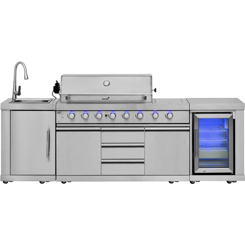 Kesäkeittiö Ametist 6+2, ruostumaton teräs