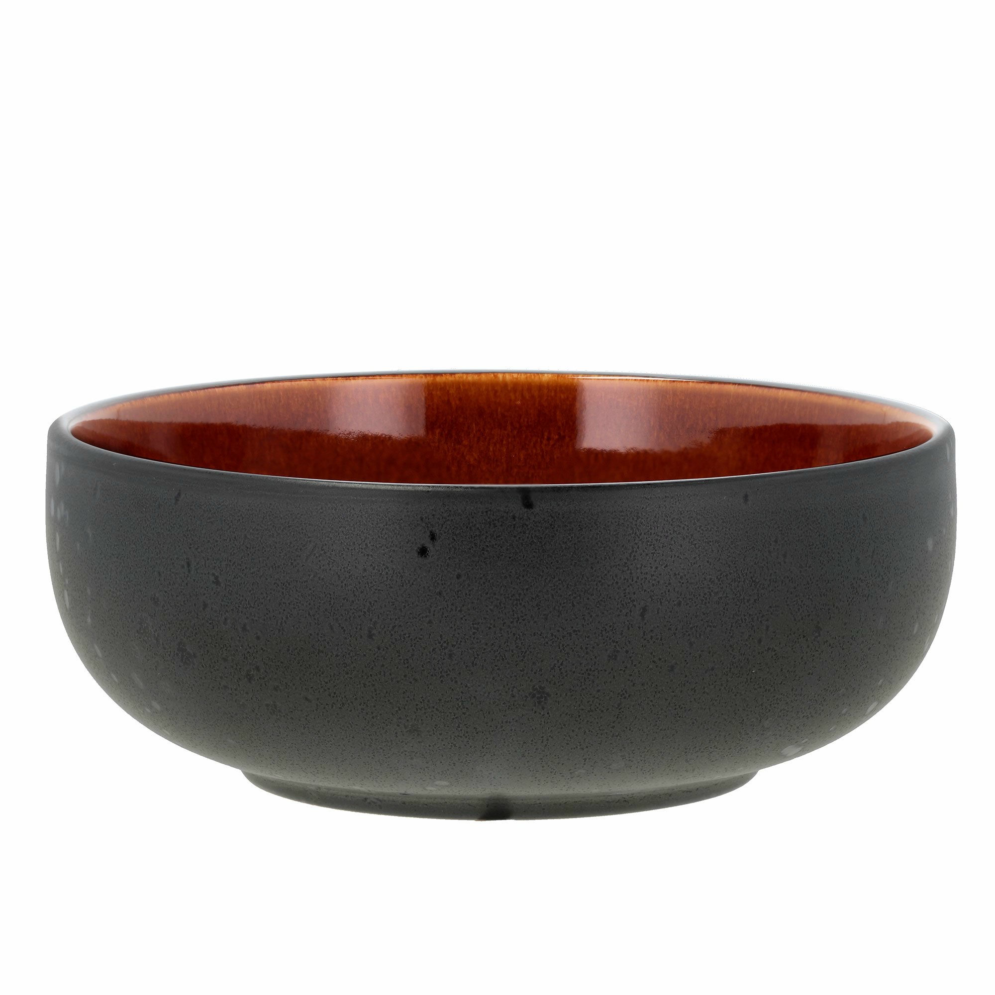 Bitz Poke-/ramenskål 18 cm, svart/bärnsten