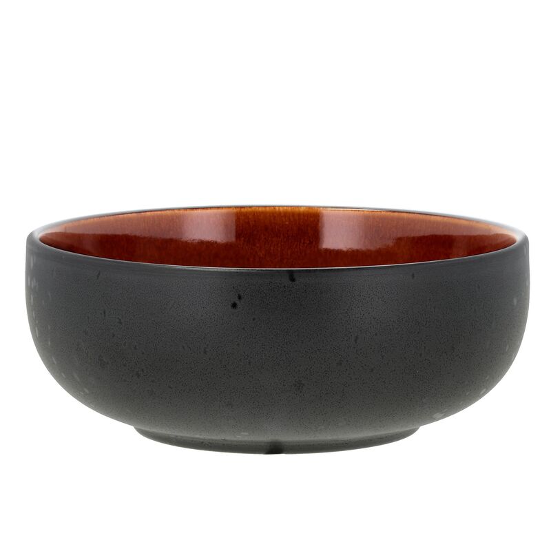 Poke-/ramenskål 18 cm, rav/svart