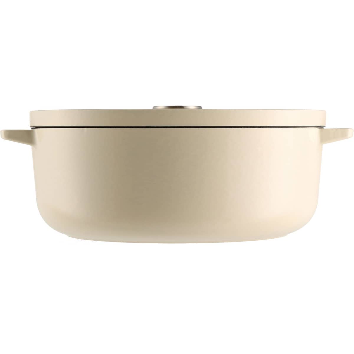 Gjutjärnsgryta oval 30 cm/5,6 liter, almond cream