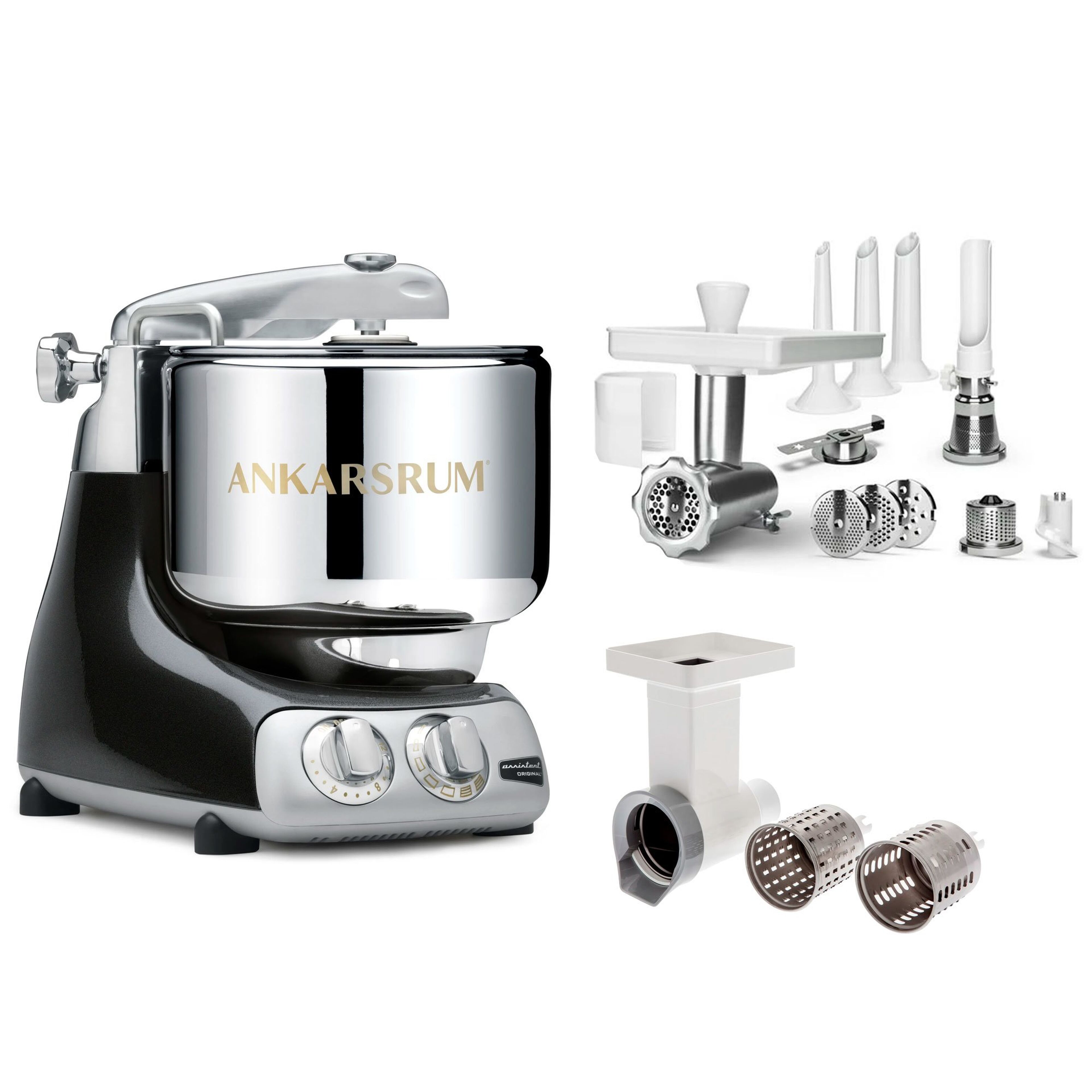Assistent Köksmaskin, stort tillbehörspaket, black diamond