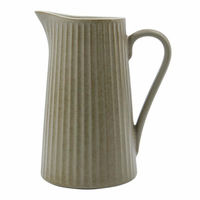 Pleat kande 21 cm, brå/brun