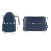 Smeg Morgenmadspakke - Brødrister + Elkedel, navy blå