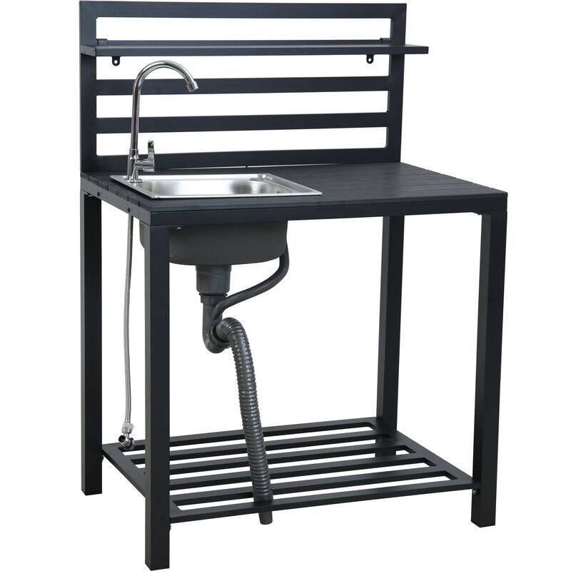 Utekjøkken modul med vask 90 x 60 cm