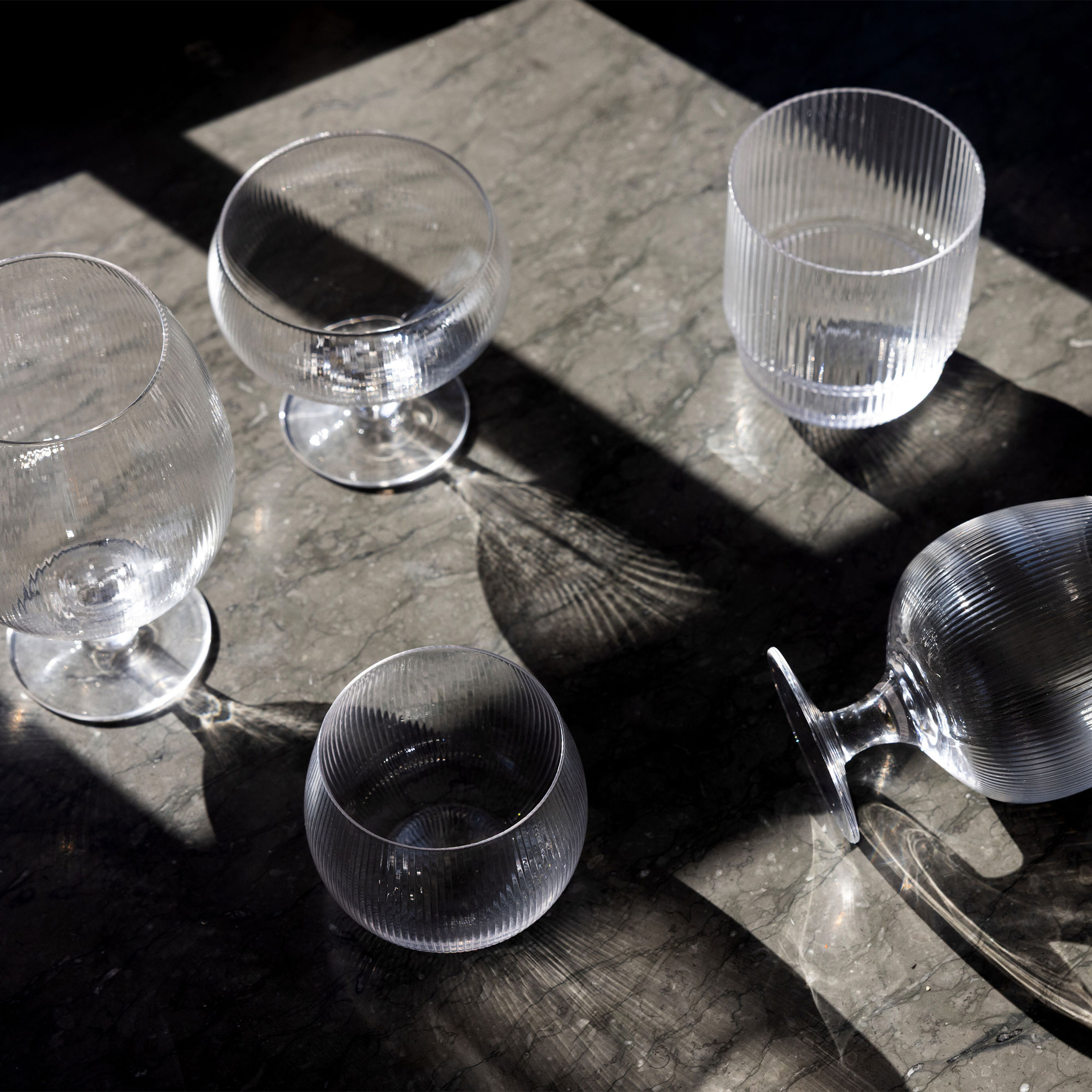 Blanka vannglass, 2 stk.